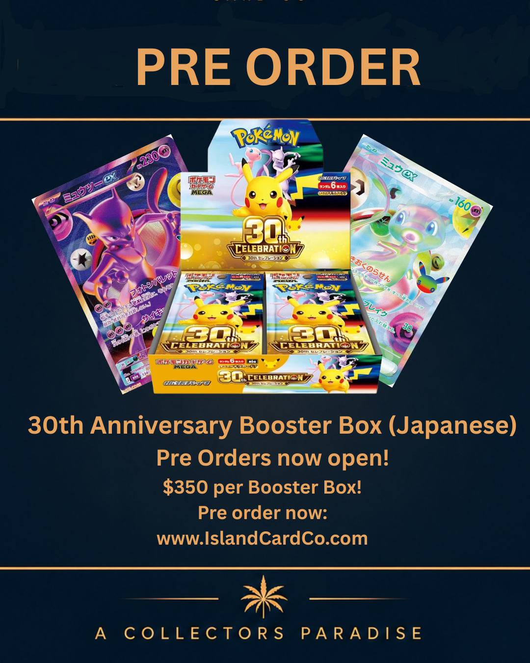 Pokemon 30th Anniversary Booster Box (Japanese) PRE ORDER