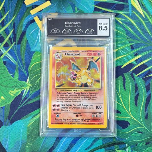 Charizard Base Set Holo Rare 4/102 PCG 8.5 NM-Mint+
